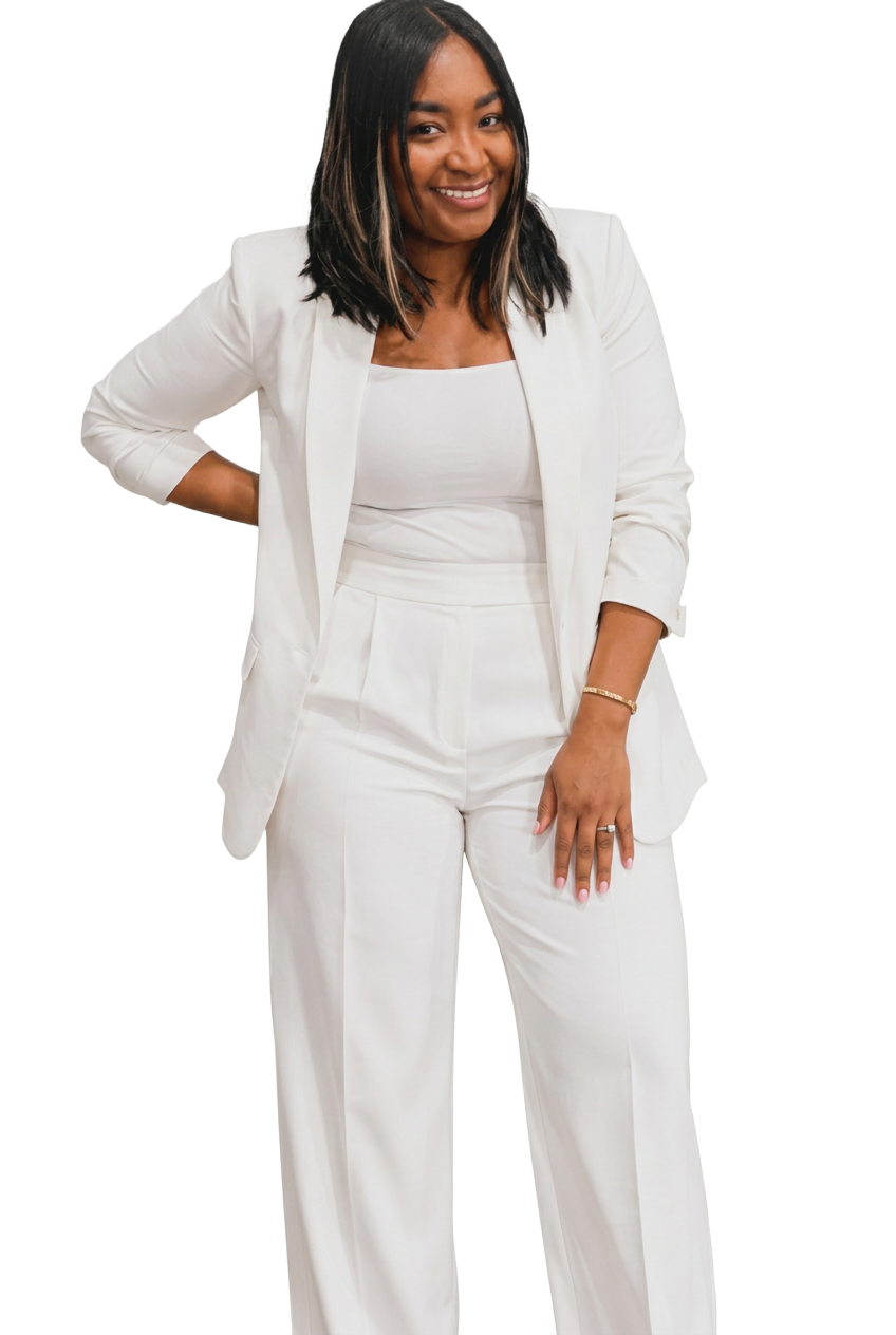 Portrait of Ebony Grady in white